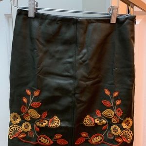 Romeo & Juliet Couture Faux Green skirt